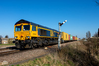 66710 4M29 1034 Felixstowe - Birch Coppice at Harts Drove, Whittlesea on Saturday 19 March 2022