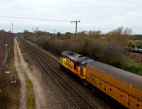 37421 on rear 3Z16 1030 Coleham - Derby at Stenson Junction on Saturday 4 March 2023