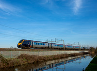 221111/221117 1D91 1702 Euston - Holyhead at Ansty Canal on Tuesday 4 April 2023