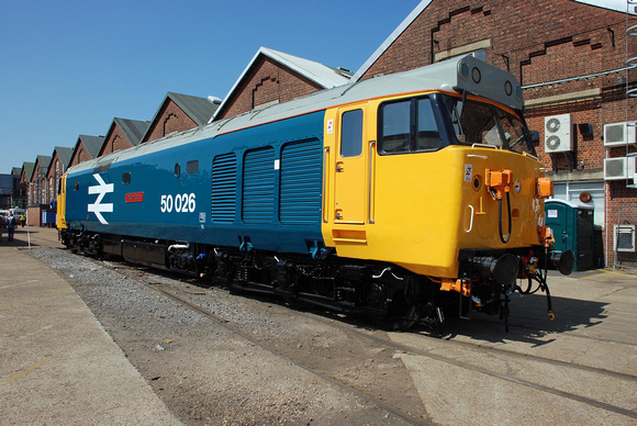 50026 at Eastleigh Works on Sunday 24 May 2009