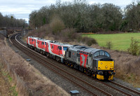 37510 (91125/91115/91112) 7Q78 0840 Doncaster - Newport Docks at Croome Perry on Fri 3 Feb 2023