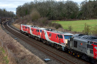 91125/91115/91112 7Q78 0840 Doncaster - Newport Docks at Croome Perry on Fri 3 February 2023