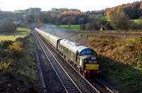 D345 leading 1Z40 0625 Swindon - Newcastle Charter at Milford on Saturday 3 December 2022