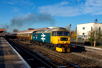47593 tnt 47828 1Z41 0600 Carnforth - Bristol Temple Meads Charter at Leamington on Wed 7 Dec 2022