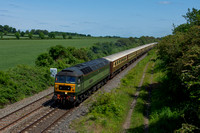 D1935 leading 5Z43 1304 Grantham - Crewe at Saxondale on Sunday 4 June 2023