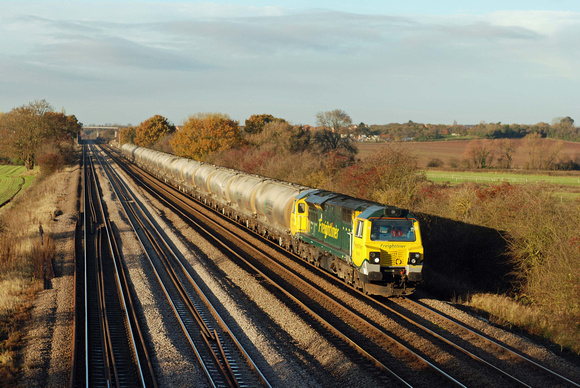 70010 6L89 1149 Tunstead - West Thurrock at Cossington on Wednesday 27 November 2013