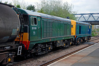 20142/20189 on rear 8X23 0955 Derby - Old Dalby at Melton Mowbray on Friday 14 May 2010