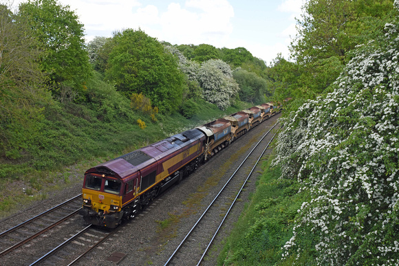66174 6W09 1000 Leckwith North Junction - Bescot at Hatton on Sunday 14 May 2017
