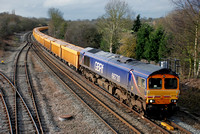 66730 6O96 1027 Mountsorrel - Eastleigh at Hatton on Wednesday 16 February 2012