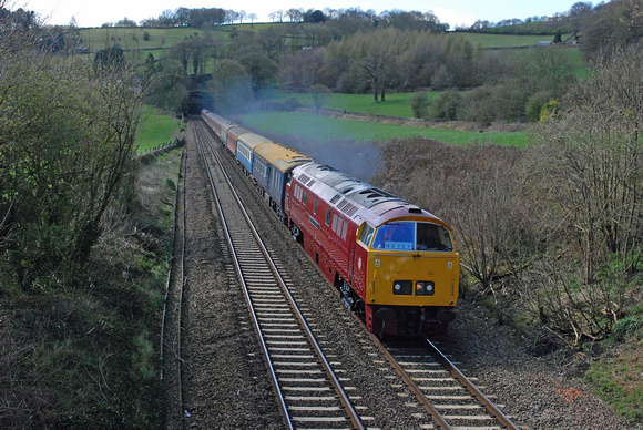 D1015 1Z26 1100 Derby - York Charter at Chevin Milford on Sunday 10 April 2016