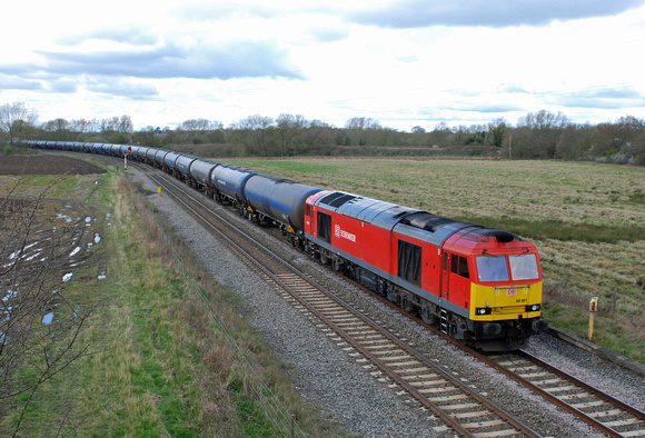 60001 6E54 1040 Kingsbury - Humber at Stenson Junction on Saturday 16 April 2016