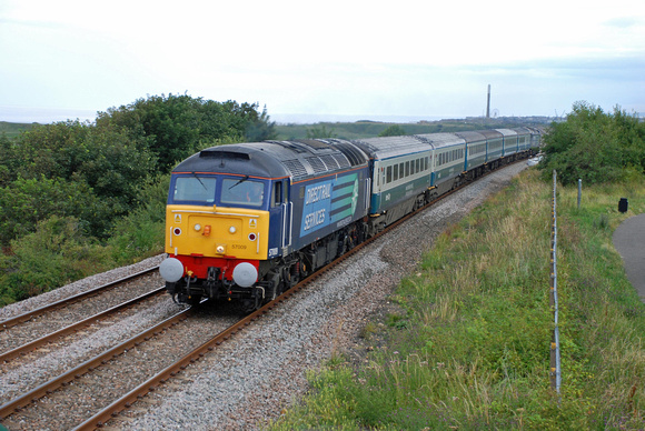 57009 (47802) 2Z04 1215 Darlington - Hartlepool Relief at Crimdon on Saturday 7 August 2010