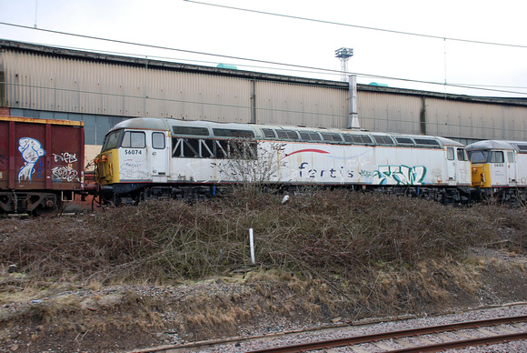 56074 at Crewe Diesel on Saturday 29 January 2011