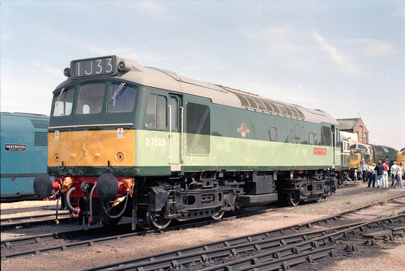 D7523 at Gloucester on Sunday 4 August 1991