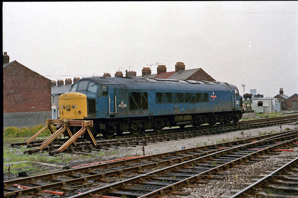 45128 stabled at Blackpool North on Thursday 21 July 1988