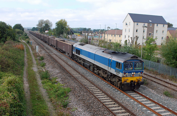 59004 6C28 1341 Exeter - Whatley at Norton Fitzwarren on Thursday 2 October 2014