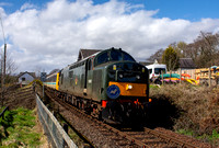 D6851 tnt 37409 1Z38 1134 Mallaig - Fort William Charter at Corpach on Monday 8 April 2024