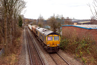 66742 (66154) 6D44 1134 Bescot - Toton at Long Eaton Town on Wednesday 11 December 2024