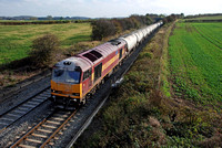 60019 6M82 1245 Walsall - Tunstead at Elford on Thursday 29 October 2010