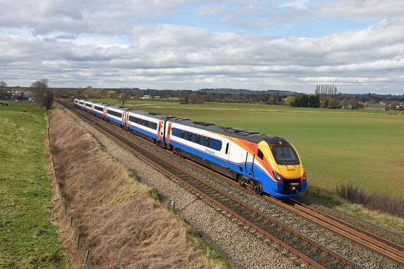 222001 1C50 1329 Sheffield - St Pancras at Sawley on Monday 13 March 2017