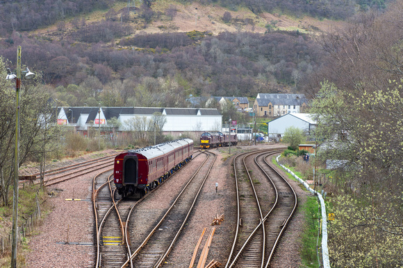 37685/37676 at Fort William Yard on Monday 8 April 2024