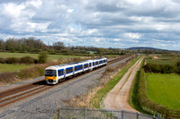 165002/165xxx 1T25 1106 Marylebone - Oxford at Oddington on Tuesday 2 April 2024