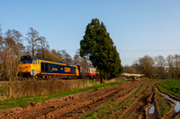 50007 on rear 1Z54 1632 Okehampton - Paddington Charter at Cowley on Saturday 26 March 2022