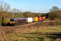 66743 4M19 1150 Southampton - East Midlands Gateway at Hatton N Jcn on Tuesday 7 March 2022