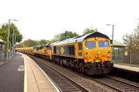 59003 (70811/56078) 6M50 0713 Westbury - Bescot at Warwick Parkway on Monday 21 October 2024