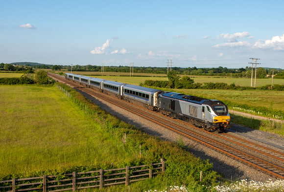 68015 1T54 1818 Marylebone - Oxford at Oddingley on Wednesday 1 June 2022