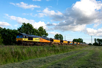 66850 6M28 1754 Hinksey - Bescot at Great Bourton on Tuesday 5 July 2022