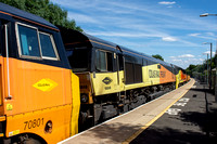 66849/70805 6M50 0759 Westbury - Bescot at Hatton on Monday 1 August 2022