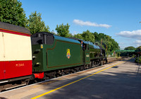 46100 on rear 1Z61 1709 Stratford - Carnforth Charter at Dorridge on Wednesday 3 August 2022