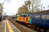 37421 on rear 1Z22 0644 Derby - Bristol at Evesham on Wednesday 2 November 2022