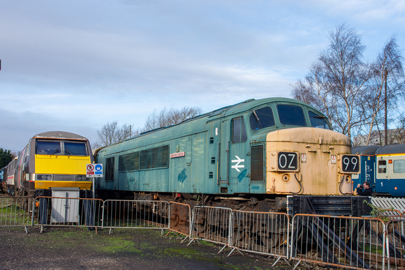 45060 at Barrow Hill on Saturday 14 January 2023