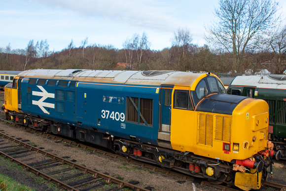 37409 at Barrow Hill on Saturday 14 January 2023