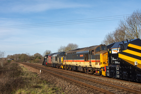 37419/37601 7Z21 1122 Taunton Fairwater - Taunton Fairwater at Bathpool on Sunday 5 February 2023