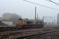 66739 4E53 0538 Felixstowe - Tinsley at Peterborough on Thursday 22 December 2022