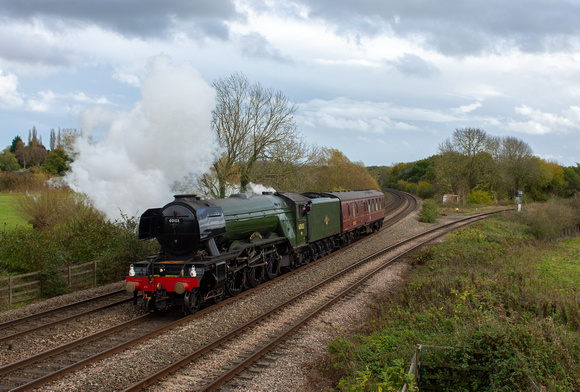 60103 5Z75 0705 Swanage - Bury at Hatton North Junction on Tuesday 8 November 2022