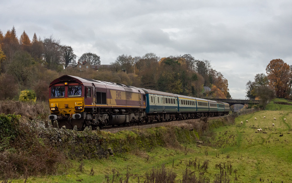 66194 5Z45 1030 Knottingley - Burton at Milford on Saturday 3 December 2022