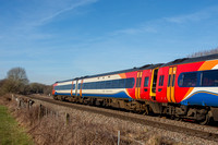 158780 1L09 0951 Liverpool Lime Street - Norwich at Shipley Gate on Monday 6 February 2023