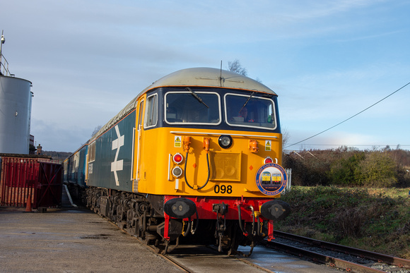 56098 at Barrow Hill on Saturday 14 January 2023