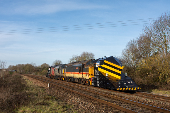 37419/37601 7Z21 1122 Taunton Fairwater - Taunton Fairwater at Bathpool on Sunday 5 February 2023