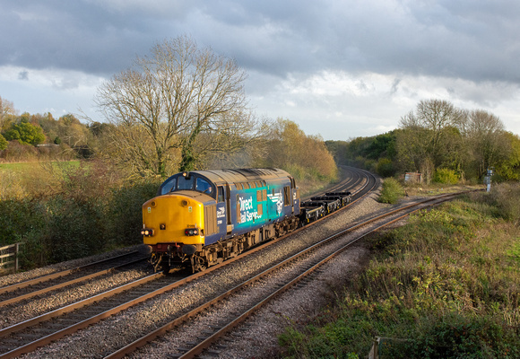 37069 6Z69 1050 Eastleigh - Crewe at Hatton North Junction on Tuesday 8 November 2022