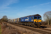 66727 6M01 1051 Tinsley - Bardon Hill at Shipley Gate on Monday 6 February 2023