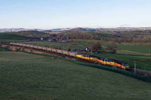 70814 (70806/56094) 6K30 1344 Carlisle - Longport at Hincaster on Friday 10 March 2023