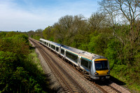 168216 1H51 1412 Birmingham Snow Hill - Marylebone at Shrewley on Wednesday 3 May 2023