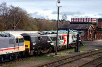 91117 at Barrow Hill on Saturday 14 January 2023