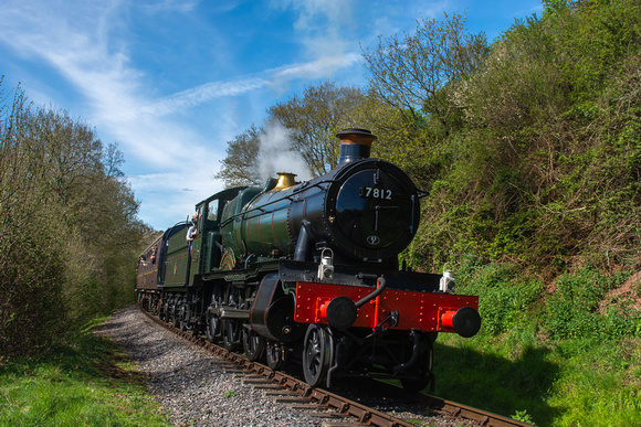 7812 2N14 1405 Minehead - Norton Fitzwarren at Stogumber on Monday 1 May 2023