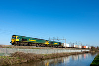 66547 (66596) 4M88 0932 Felixstowe - Ditton at Ansty Canal, Shilton on Tuesday 4 April 2023